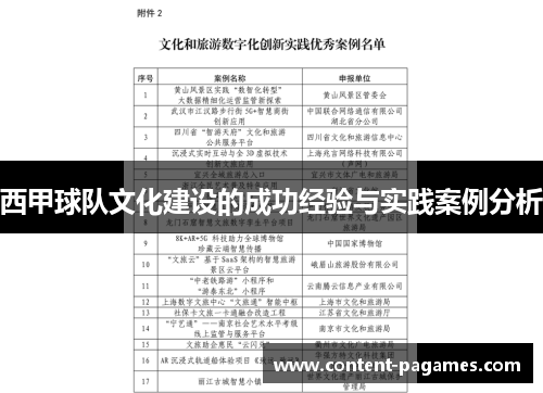 西甲球队文化建设的成功经验与实践案例分析 西甲球队文化建设的成功经验与实践案例分析